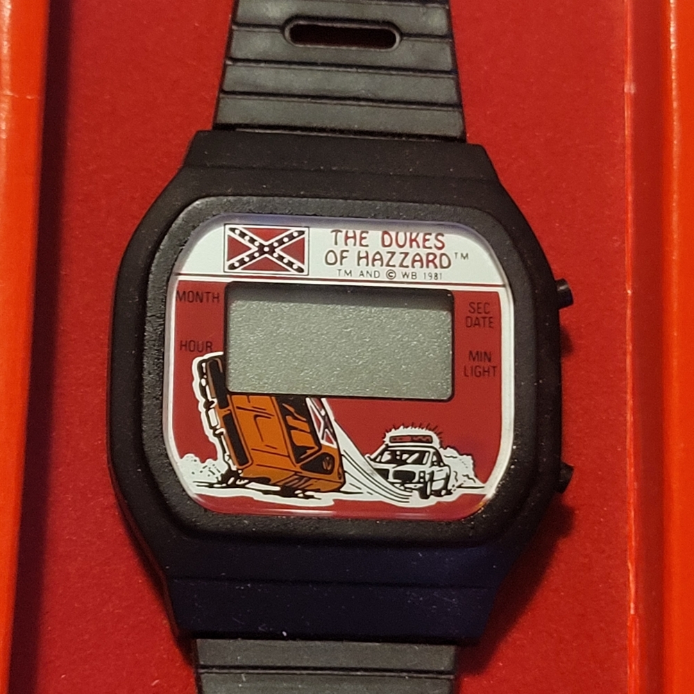 Vintage "The Dukes Of Hazard" Black Digital Watch